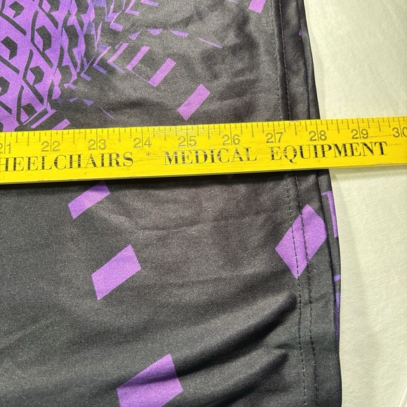 Unbranded Purple Jersey Geometric shapes squares Optical Illusion Shirt XL Norah - Picture 7 of 9